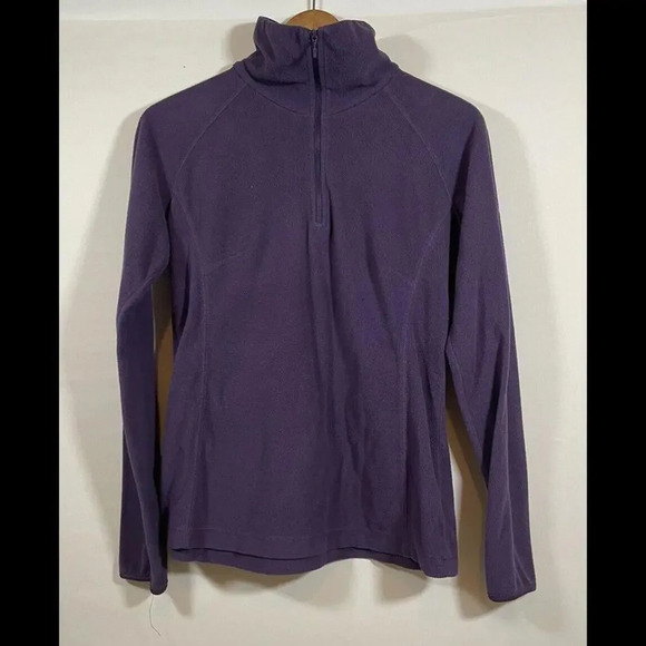 Women’s Columbia Fleece Purple 1/4 Zip Mock Neck Pullover Size Small - Picture 1 of 4